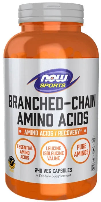 Branched-Chain Amino Acids - 240 vcaps - NOW Foods - Papildai