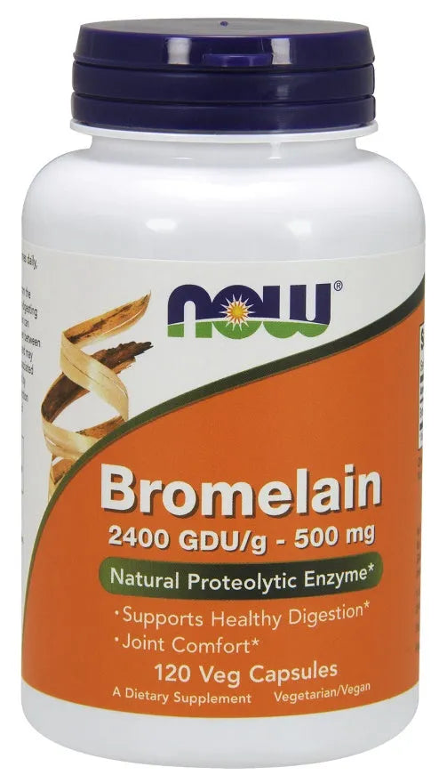 Bromelain 500mg - 120 vcaps - NOW Foods - Papildai