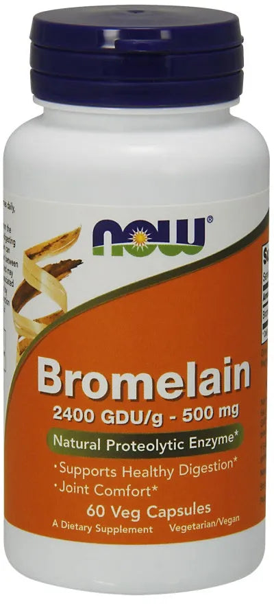 Bromelain 500mg - 60 vcaps - NOW Foods - Papildai