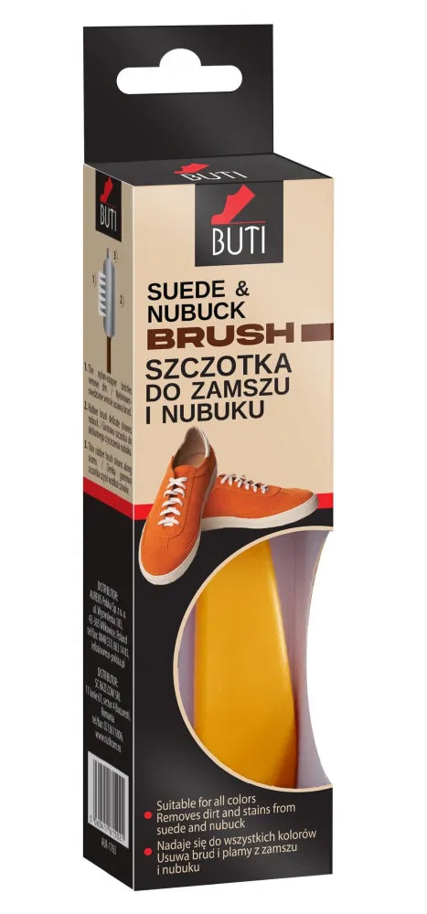 BUTI Brushes 3-in-1 šepetys zomšai ir nubukui 1 vnt - Kosmetika