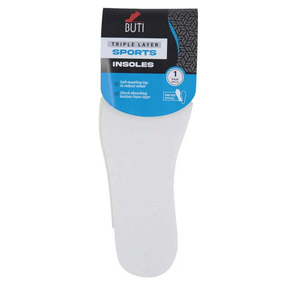 BUTI Insoles Triple Layer Sports trijų sluoksnių batų vidpadžiai - 1 pora - Kosmetika