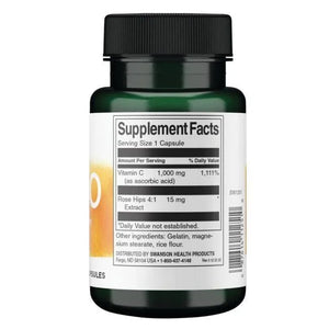 C-1000 - Vitaminas C - 1000 mg - N30 - Swanson - Papildai
