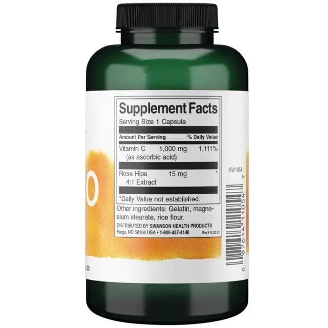 C-1000 - Vitaminas C - 1000 mg - N90 - Swanson - Papildai