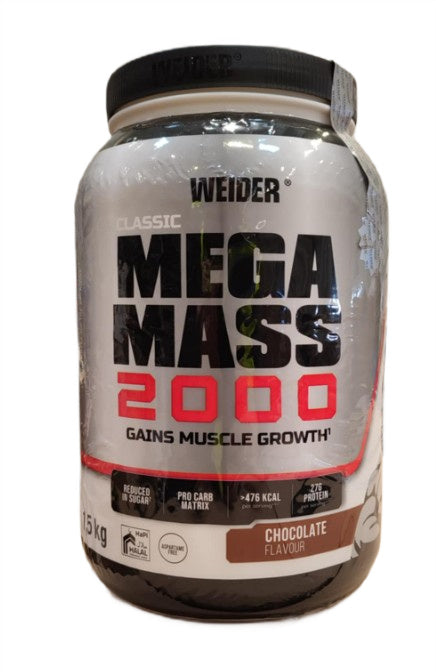 Mega Mass 2000, Chocolate - 1500g - Weider