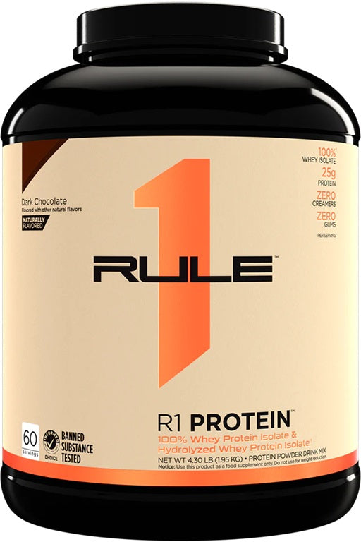 R1 Protein Naturally Flavored, Dark Chocolate - 1950g - Rule One