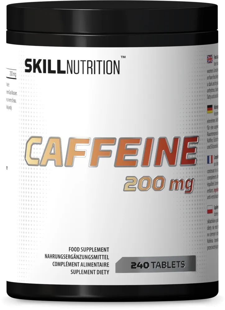 Caffeine 200mg - 240 tabs - Skill Nutrition - Sporto papildai