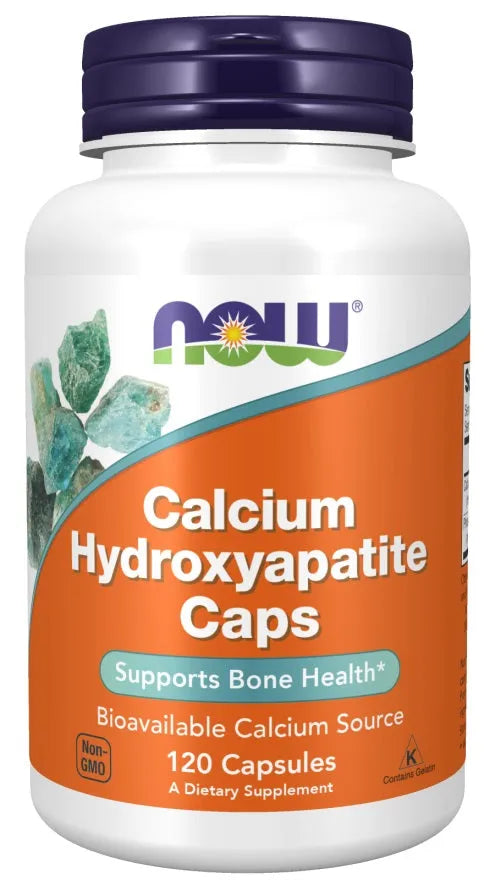 Calcium Hydroxyapatite - 120 caps - NOW Foods - Papildai