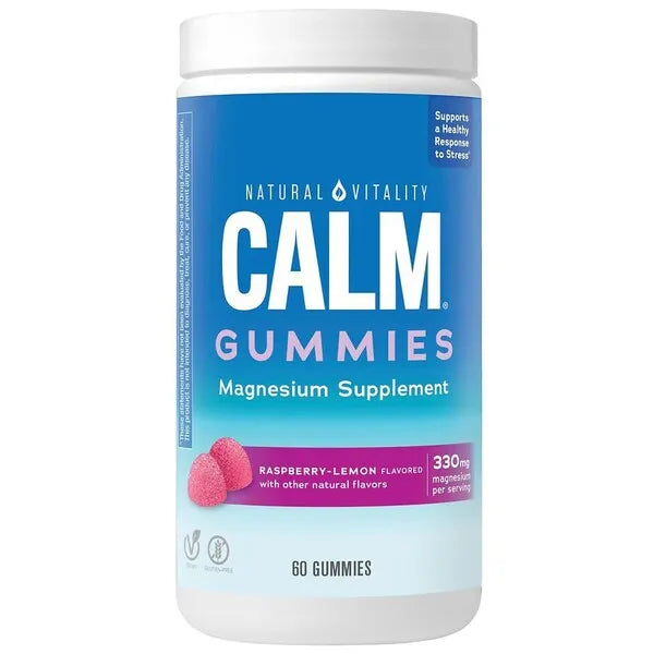 Calm Gummies Raspberry Lemon - 60 - Natural Vitality - Papildai