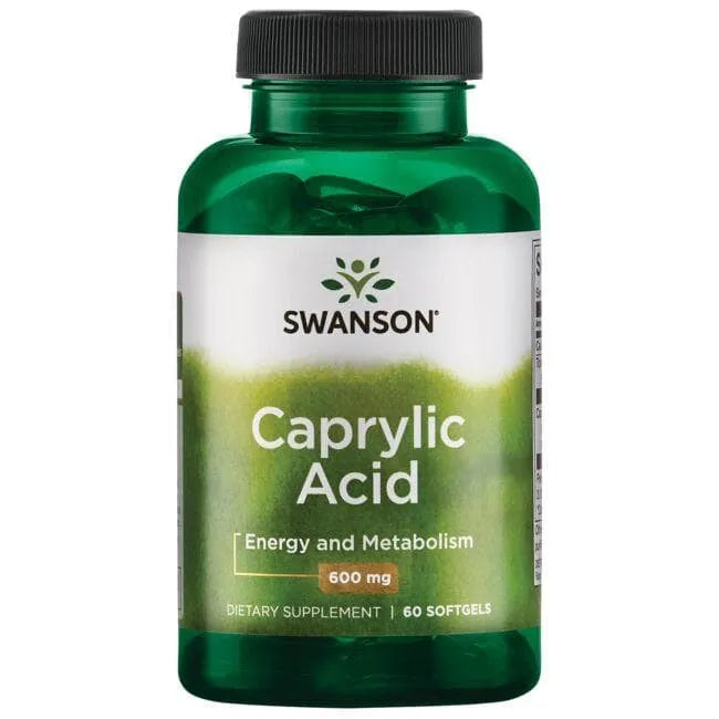 Caprylic Acid - Kaprilo rūgštis - 600 mg - N60 - Swanson - Papildai
