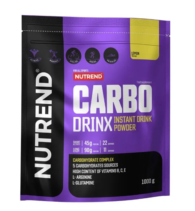 Carbodrinx Lemon - 1000g - Nutrend - Sporto papildai