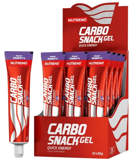 Carbosnack Tube Blueberry - 12 x 50g - Nutrend - Sporto papildai