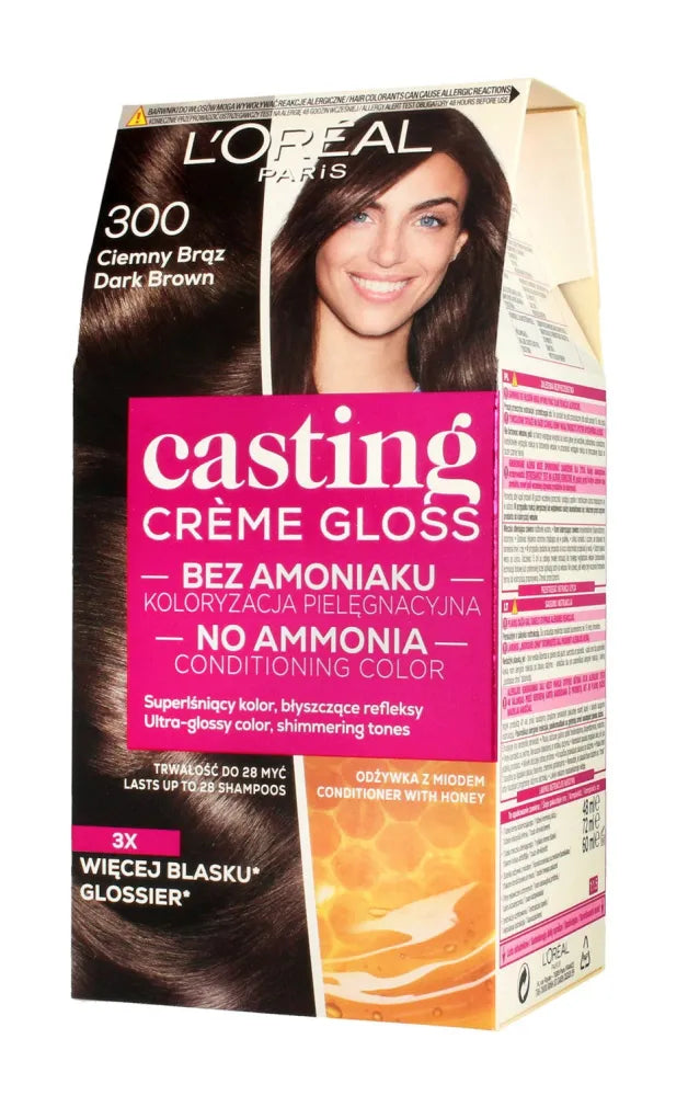 Casting Creme Gloss Dažymo kremas Nr. 300 Tamsiai rudas 1 pakuotė. - Kosmetika