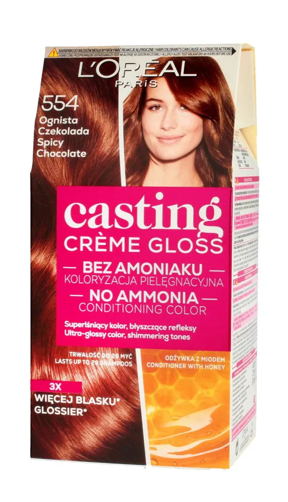 Casting Creme Gloss Dažymo kremas Nr. 554 Ugninė šokoladas 1 vnt. - Kosmetika