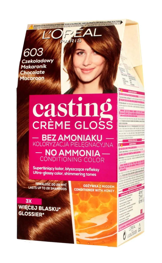 Casting Creme Gloss Dažymo kremas Nr. 603 Šokolado nugatas 1 vnt. - Kosmetika