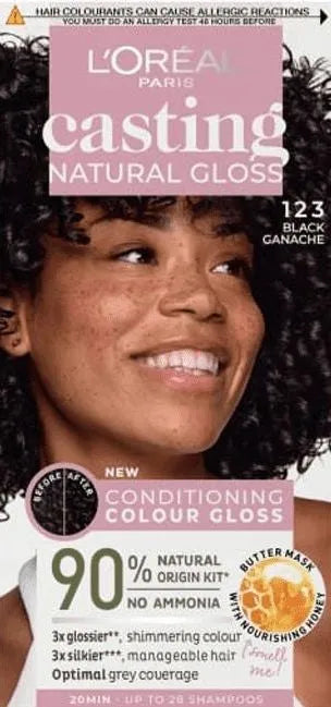 Casting Natural Gloss Color Cream Nr. 123 Juodas Ganache 1 vnt. - Kosmetika