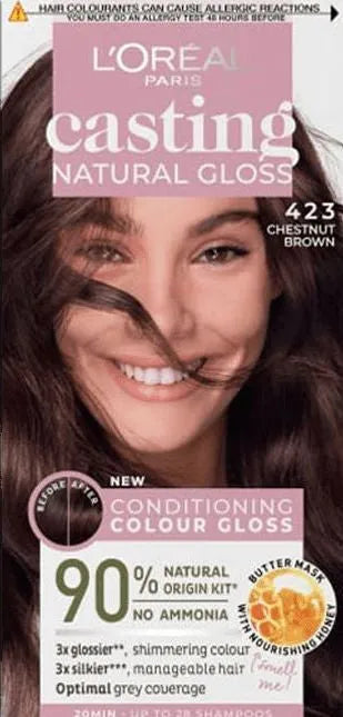 Casting Natural Gloss Color Cream Nr. 423 Rudas kaštonas 1op. - Kosmetika