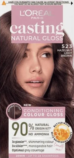 Casting Natural Gloss Color Cream Nr. 523 Lašinių šviesiai rudas 1op. - Kosmetika