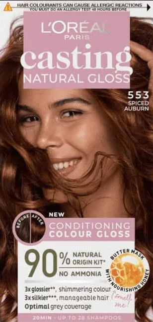 Casting Natural Gloss Color Cream Nr. 553 Prieskonių raudona 1op. - Kosmetika