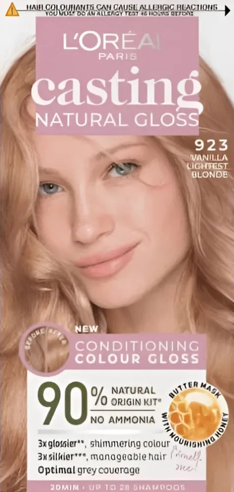 Casting Natural Gloss Color Cream Nr. 923 Vanilės šviesiausias šviesiaplaukis 1op. - Kosmetika