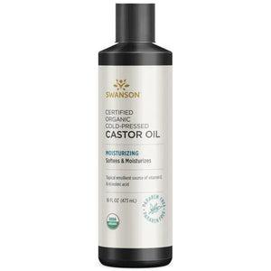 Castor Oil - Drėkinantis ricinos aliejus odai - 473 ml - Swanson - Kosmetika