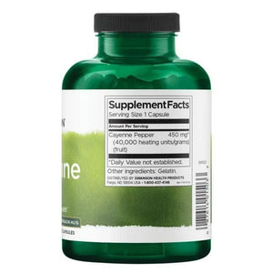 Cayenne - 40,000 Capsaicin - 450 mg - N300 - Kajenas - Swanson - Papildai
