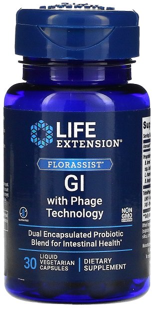 Florassist GI with Phage Technology - 30 liquid vcaps - Life Extension