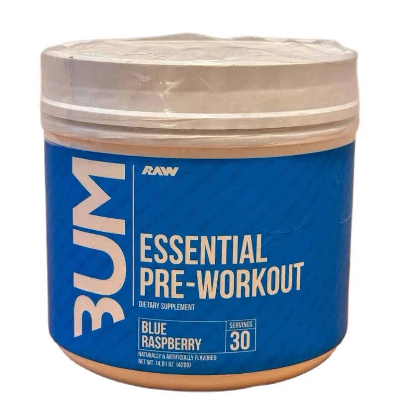 CBUM Essential Pre-Workout Blue Raspberry - 420g - Raw Nutrition - Sporto papildai