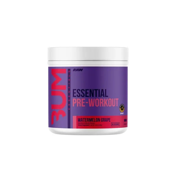 CBUM Essential Pre-Workout Watermelon Grape - 441g - Raw Nutrition - Sporto papildai