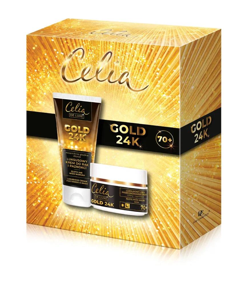 CELIA DE LUXE Gold 24K dovanų rinkinys (70+ dienos ir nakties kremas + rankų kremas) - Kosmetika