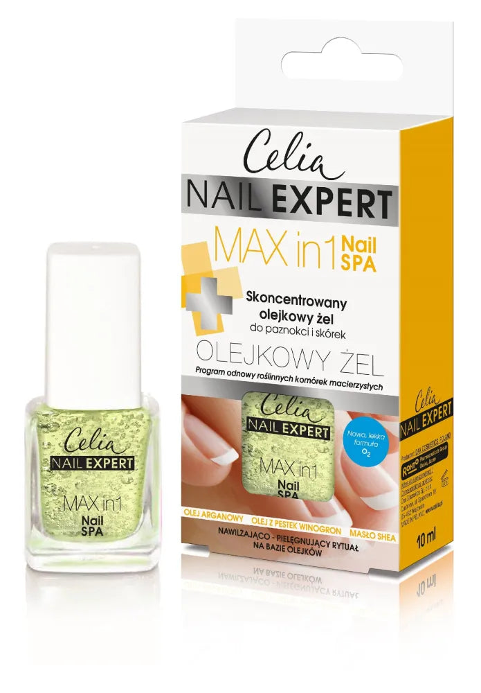 Celia Nail Expert Koncentruota aliejaus gelis nagams ir nagų odelėms Max 1 SPA 10ml - Kosmetika