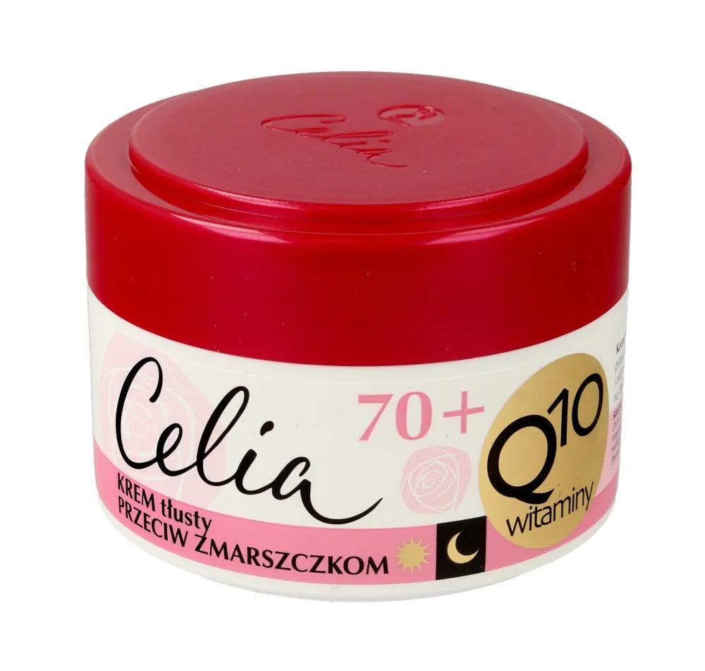 Celia Q10 Vitaminai 70+ Riebus Kremas prieš raukšles dienai ir nakčiai 50ml - Kosmetika