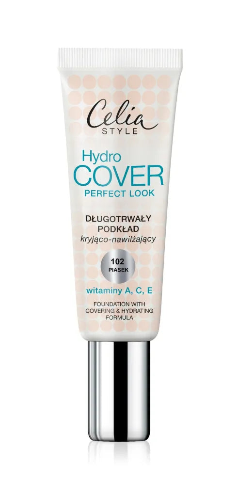 Celia Style Hydro Cover Maskuojantis-Drėkinantis Pagrindas Nr. 102 Smėlis 30ml - Kosmetika
