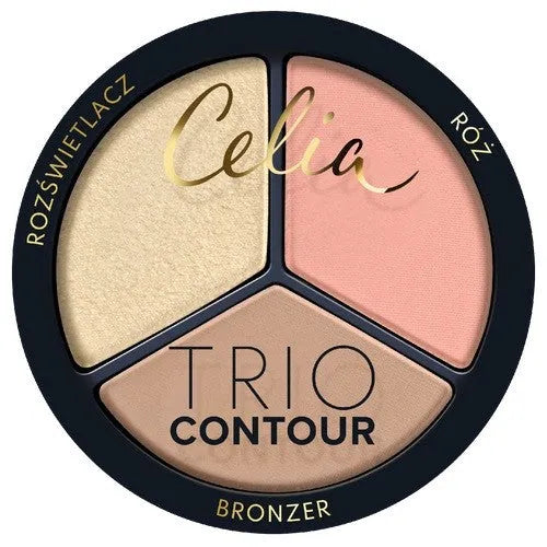 CELIA Trio Contour Powder veido kontūravimo rinkinys 02 - Kosmetika