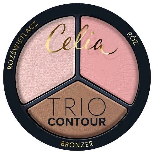 CELIA Trio Contour Powder veido kontūravimo rinkinys 03 - Kosmetika