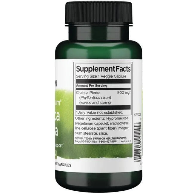 Chanca Piedra - Kreivasis lapainis - 500 mg - N60 - Swanson - Papildai