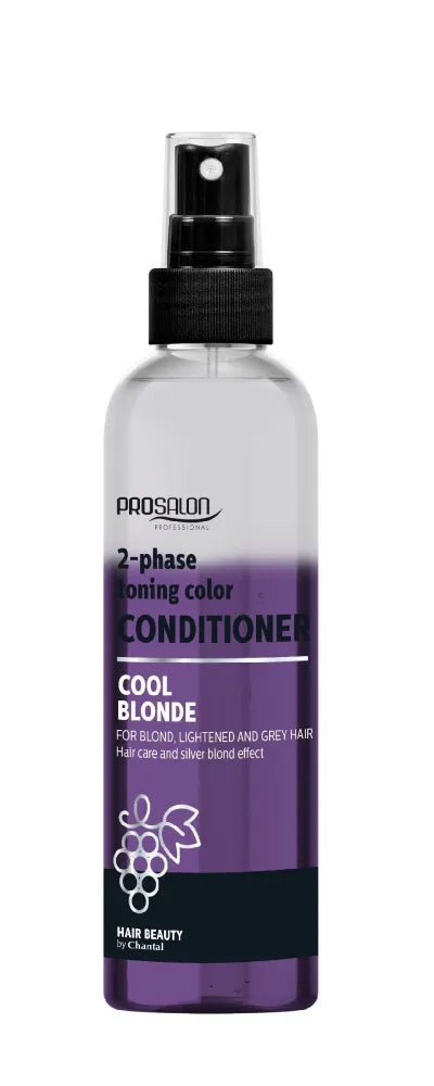 CHANTAL ProSalon Cool Blonde Dviejų fazių tonizuojantis kondicionierius šviesiems išbalintiems ir pilkiems plaukams