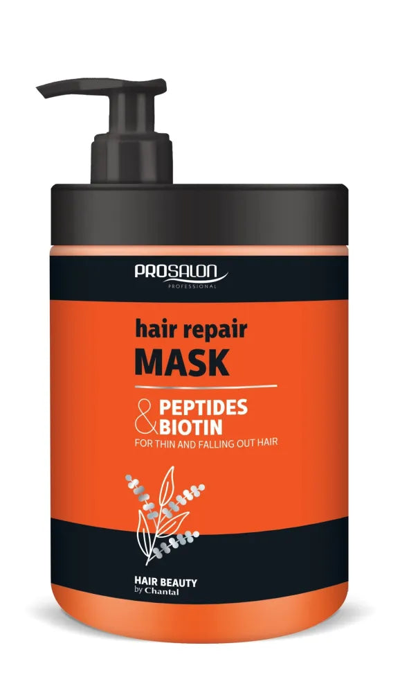CHANTAL ProSalon Peptidai ir Biotinas Plaukų Atstatymo Kaukė 1000ml - Kosmetika