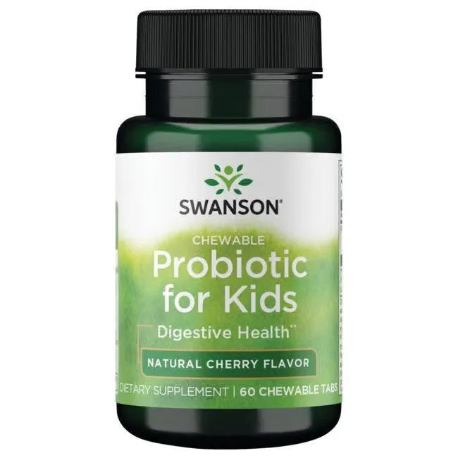 Chewable Probiotic for Kids - Probiotikas vaikams - Vyšnių skonio - N60 - Swanson - Papildai