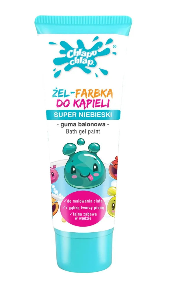 CHLAPU CHLAP Bath Gel-Paint super blue - bubble gum scent 88 ml. - Higiena