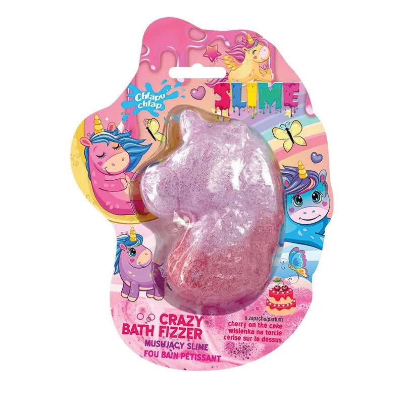CHLAPU CHLAP Fizzy Bath Slime UNICORN - vyšnių kvapo 1 vnt - Kosmetika