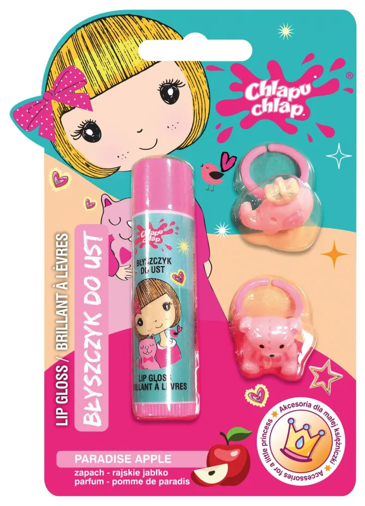 CHLAPU CHLAP LIP GLOSS RING rojus obuolys - Kosmetika