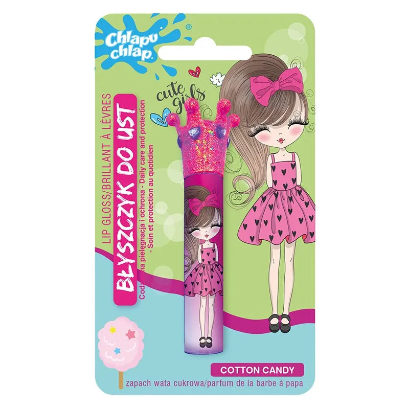 CHLAPU CHLAP Lip Gloss with Crown Cotton Candy 1.8 ml - Kosmetika