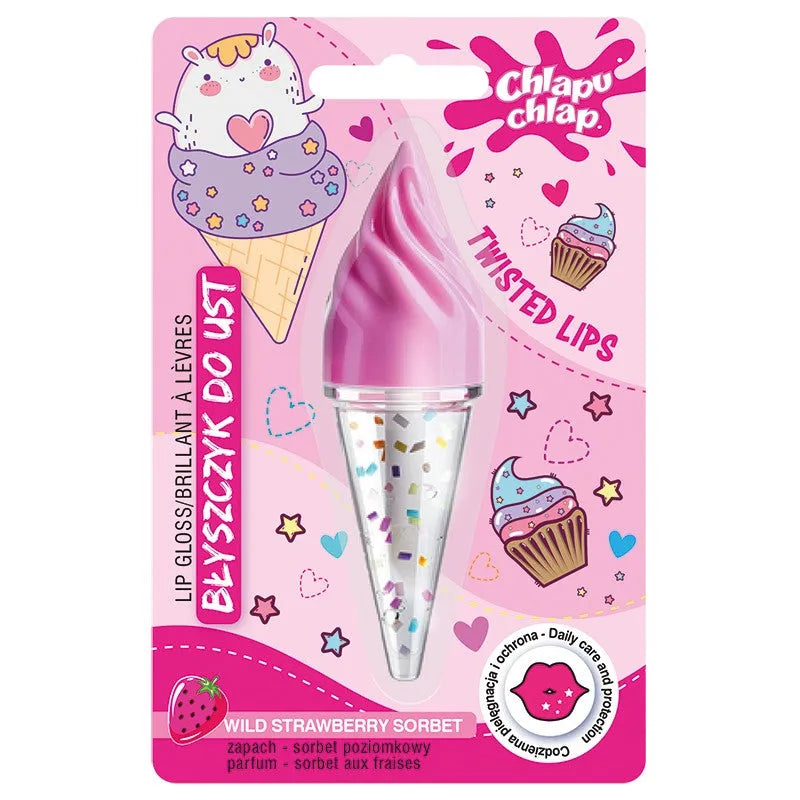 CHLAPU CHLAP Lūpų blizgesys - braškių sorbetas 4.5ml - Kosmetika