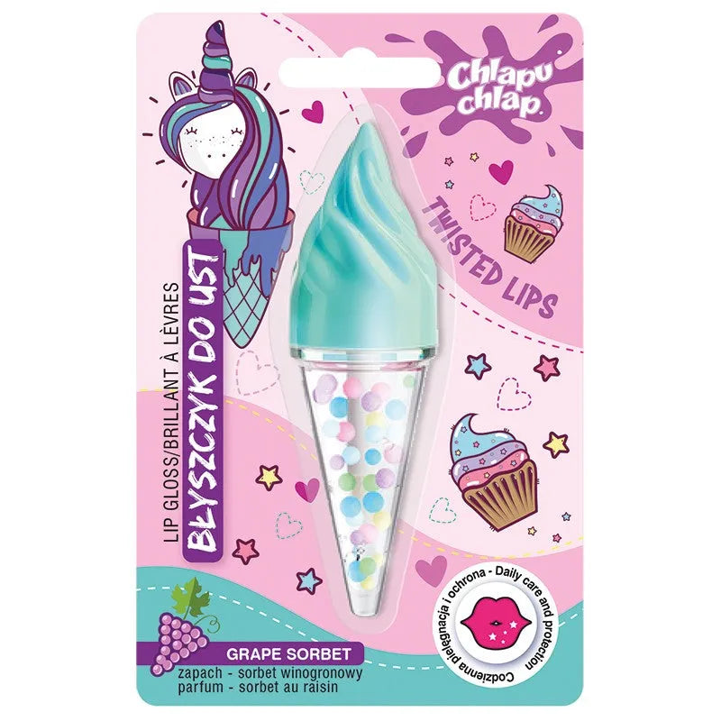 CHLAPU CHLAP Lūpų blizgesys Koniukas - vynuogių sorbetas 4.5ml - Kosmetika