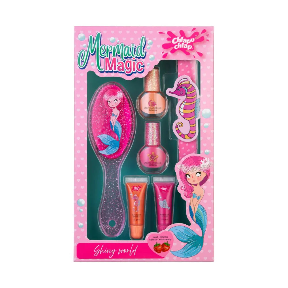 CHLAPU CHLAP Mermaid Magic baby set with brush nail polish file and lip glosses - Vaikui ir mamai