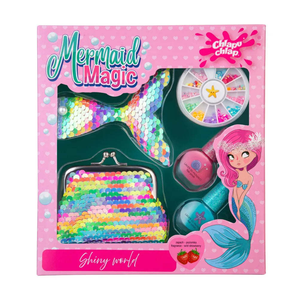CHLAPU CHLAP Mermaid Magic children’s set with purse nail polish hairpin and ornaments - Vaikui ir mamai