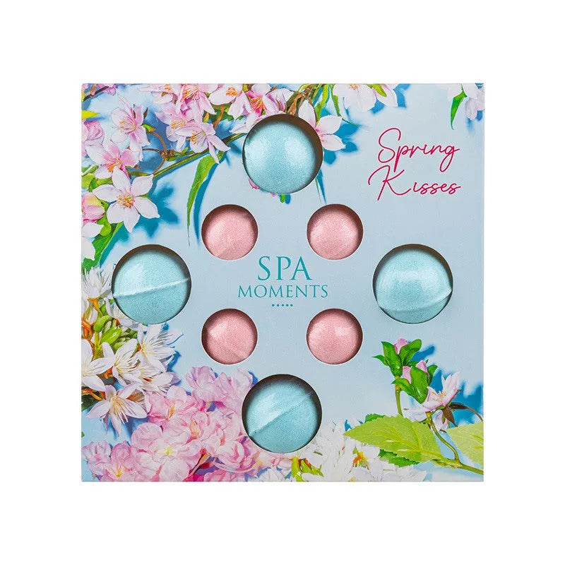 CHLAPU CHLAP Set of sparkling bath balls with the scent spring kisses 1 op. - 8 pcs. - Vaikui ir mamai