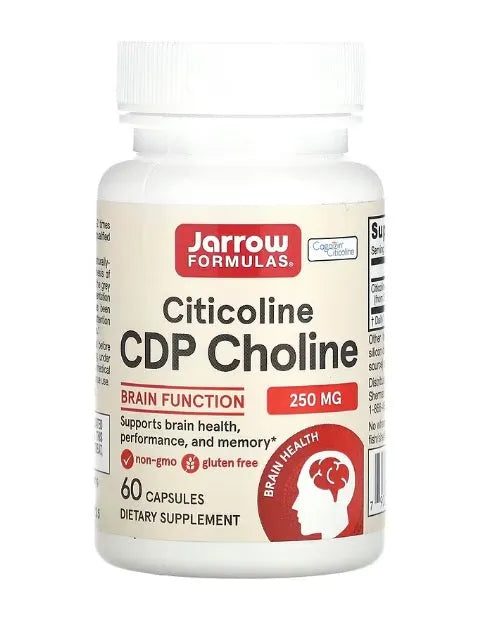 Citicoline CDP Choline 250mg - 60 caps - Jarrow Formulas - Papildai
