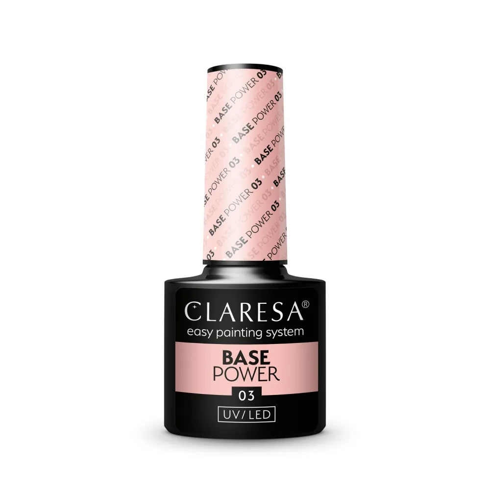 CLARESA Base Power Bazė hibridiniam nagų lakui nr. 03 5g - Kosmetika
