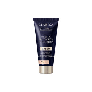 CLARESA Beauty Protective Foundation Moisturizing with SPF 50 1W Light Warm 30 ml. - Kosmetika